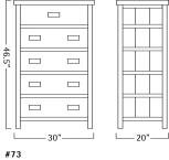 Old Forge Five Drawer Dresser